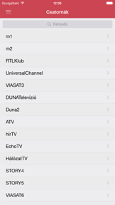 Magyar Televízióadás Ingyen Guide screenshot
