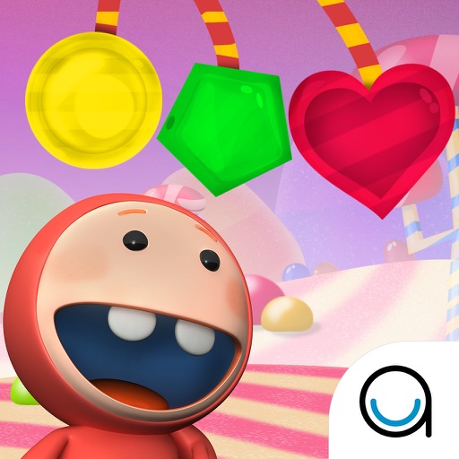 Candy Shapes Matching Puzzle Game - Fundamental Skills for Babies Series icon