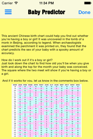 BabyPredictor screenshot 3