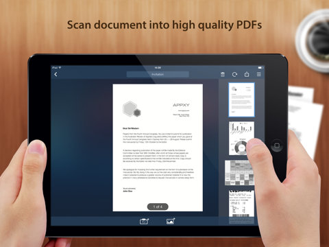 Screenshots of Tiny Scanner - PDF scanner to scan document, receipt & fax for iPad