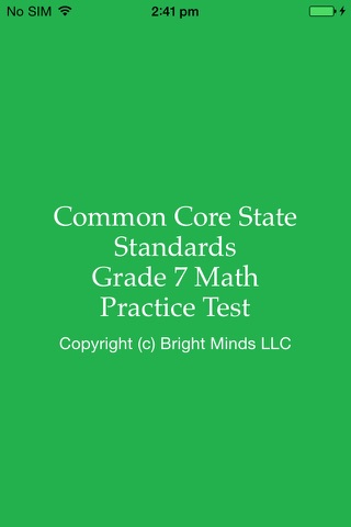 Common Core Math Grade 7 Practice Test screenshot 3