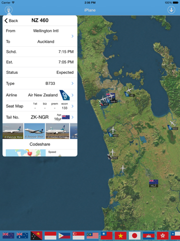 Screenshot #6 pour New Zealand Airport - iPlane Flight Information