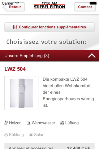 Wärmepumpen Navigator screenshot 3