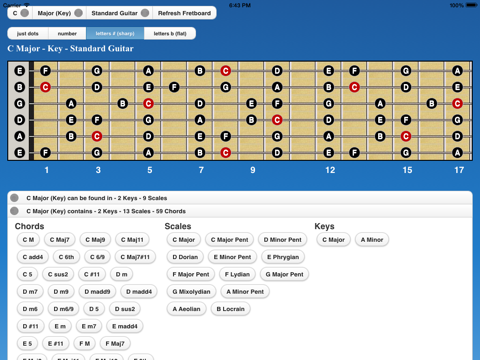 Guitar Chords n Scales iPad screenshot 4 - Music app