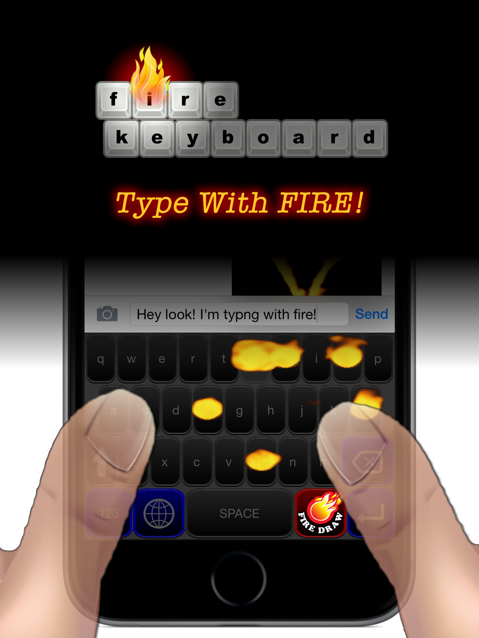 Fire Keyboard - Draw Flaming GIFs!