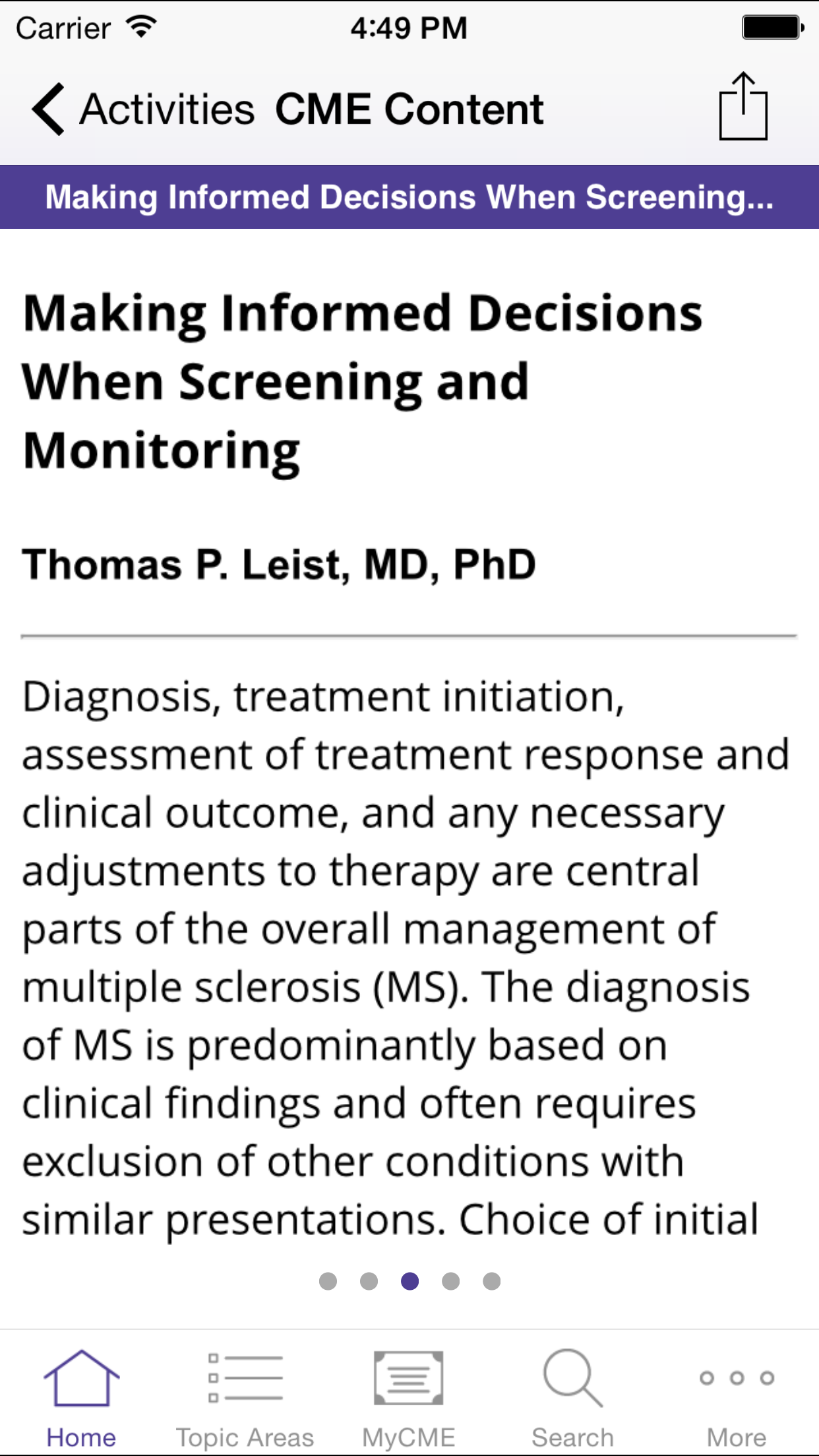 Multiple Sclerosis Virtual Education Academy screenshot 3