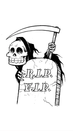 RIP VIP: The Death Alert App. iPhone image 1