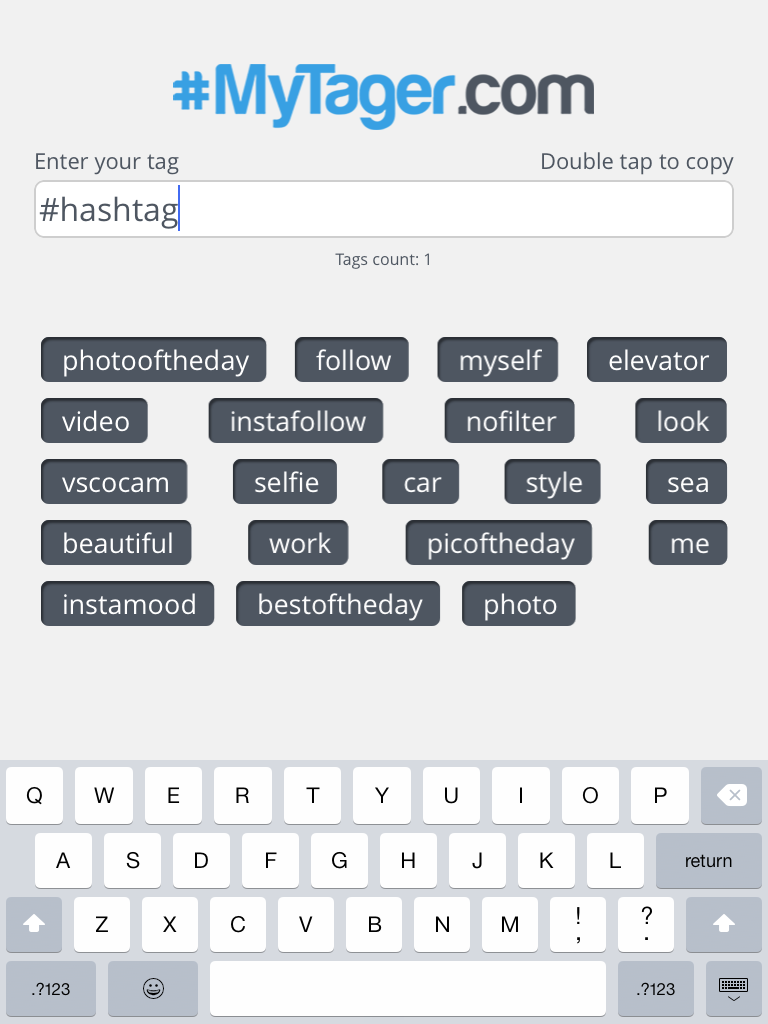 MyTager - Pick hashtags for Instagram and Twitter