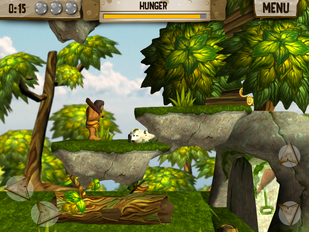 Hungry Dude - Free Game - Let's go back to the prehistoric age, and look how the caveman survive