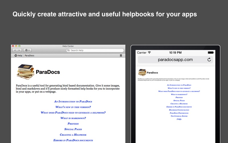 ParaDocs - A Help Editor скриншот программы 2