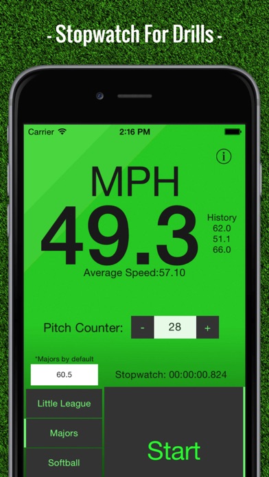 Screenshot #3 pour Baseball Pitch Speed - Radar Gun