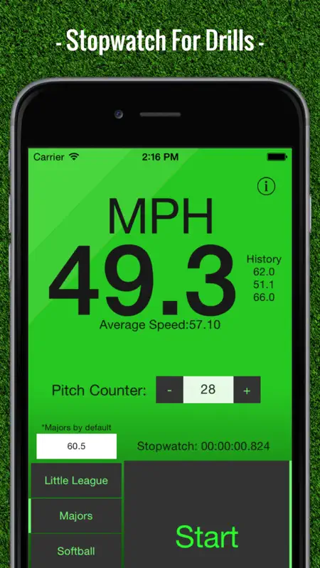 Baseball Pitch Speed - Radar Gun screenshot 3 of 5