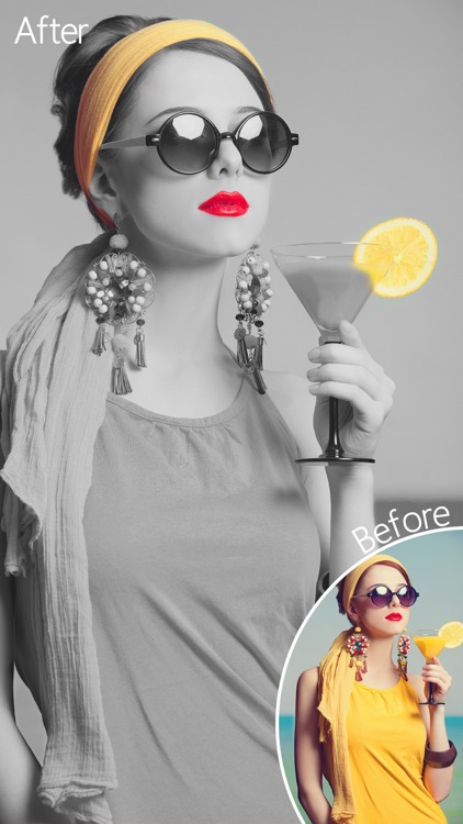 Dash of Color - Black & White, Colorful Photo Editor with Grayscale Effects