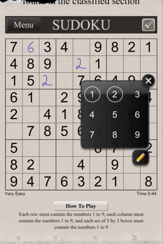 Sudoku vi screenshot 4