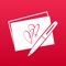 Make lovely greeting cards in seconds, with your own photos and HANDWRITING, for FREE