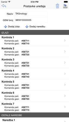 GSM kontroler screenshot 3