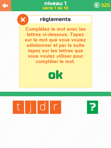 Screenshot #5 pour 3 Lettres: Quel est le mot?