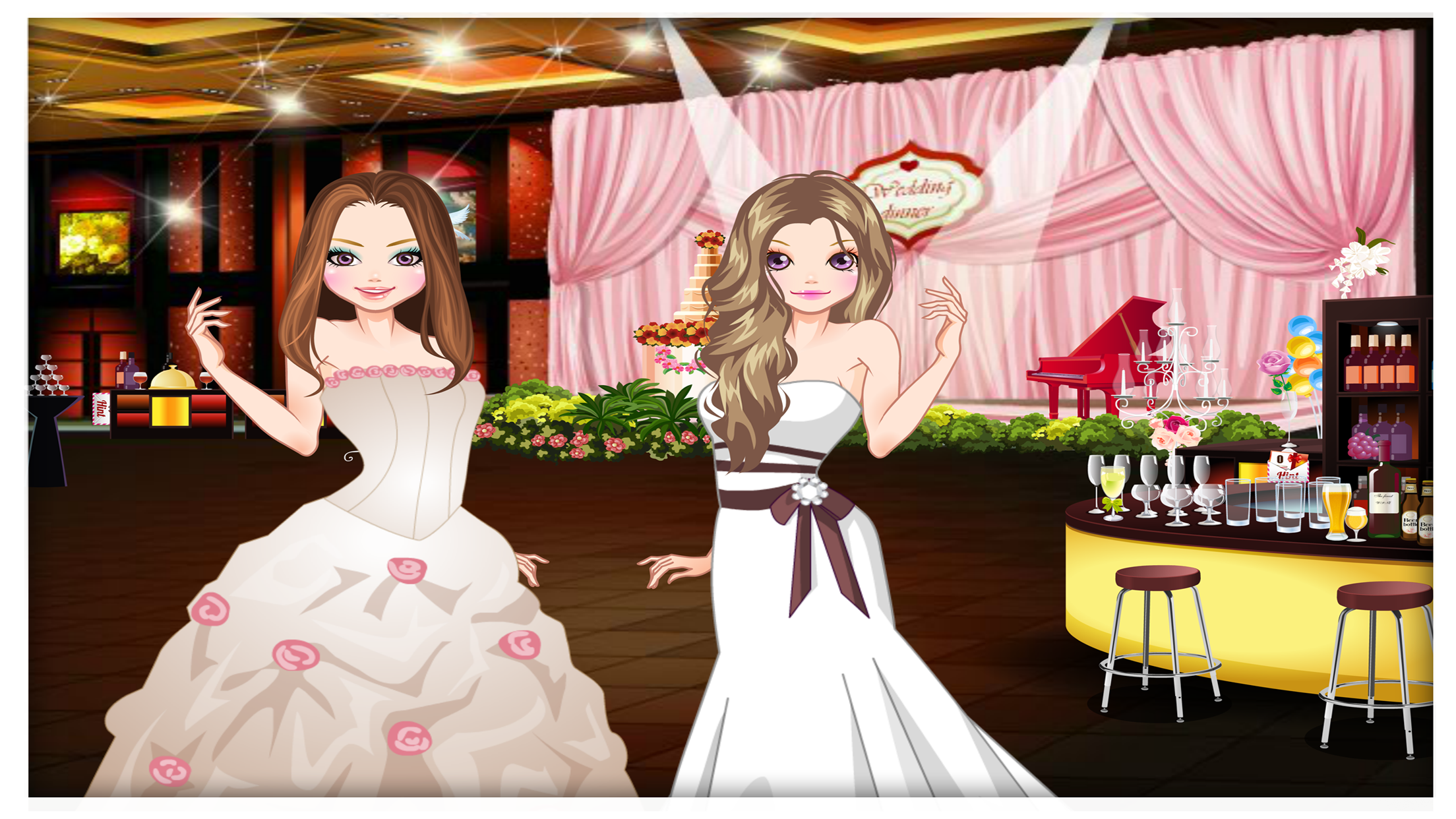 Paris Wedding - Dress up and make up game for kids who love wedding and fashion