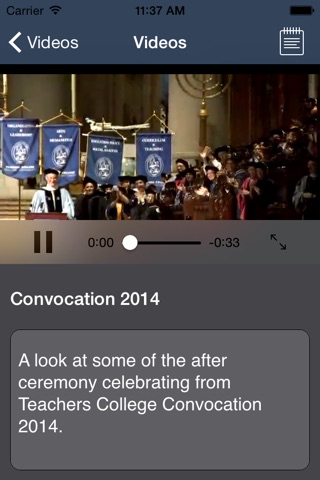 Teachers College Convocation 2015 screenshot 3