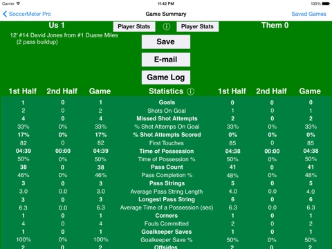 SoccerMeter Pro screenshot 3