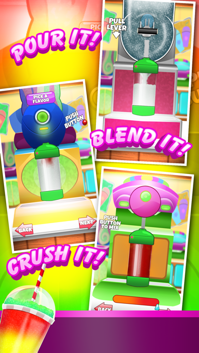 Screenshot #2 pour ` A Slushy Frozen Food Ice Froyo Soda Dessert Drink Maker Kid Game