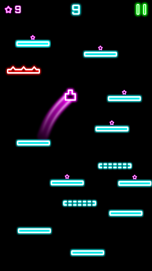Rock Bounce jump on various types of glowing platforms - 1.0 - (iOS)