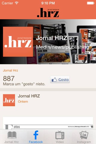 Jornal hrz screenshot 2