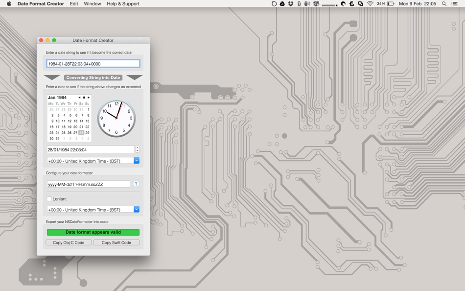 Date Format Creator - 1.4.2 - (macOS)