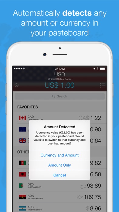 Currencies - The Smart Currency Converter Screenshot 1