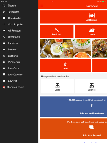 Diabetes Recipe Appのおすすめ画像3
