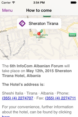 6th Infocom Albanian Telecom Forum 2015 screenshot 2