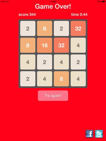 2048 - Puzzle Game Free iPad screenshot
