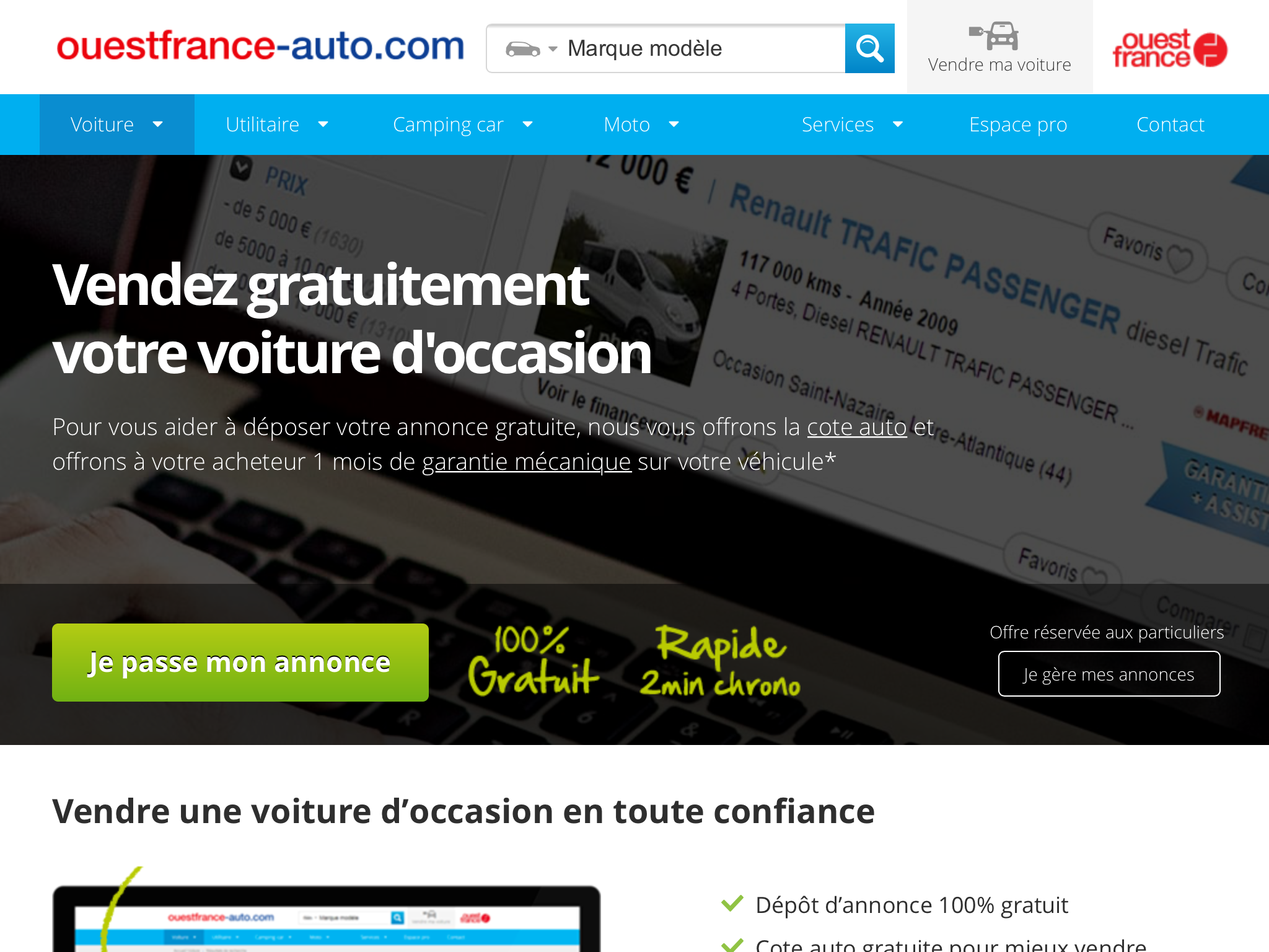 Ouest France Auto | Annonces voiture occasion & cote gratuite