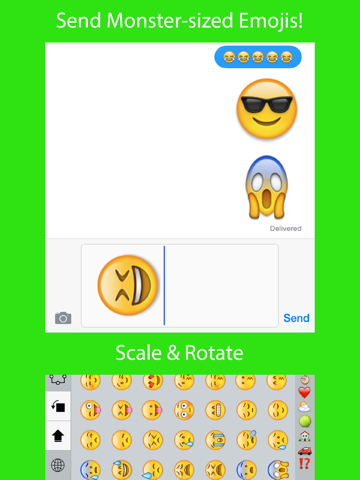 Emoji Monster - Type Emoji Fast with Custom Categories Free iPad screenshot