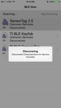 BLE View screenshot 2
