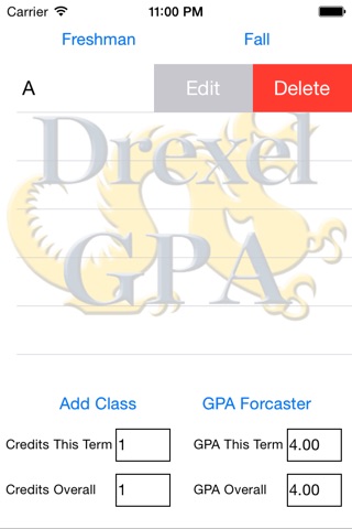 Drexel GPA Calculator screenshot 4