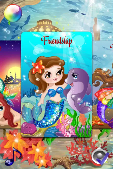 Mermaid Princess Coloring Pages for Girls and Games for Ltttle K