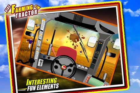 Kids Farming Tractor Sim - Driving Game screenshot 4