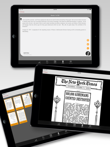 Armenian Genocide iPad screenshot 4 - Education app