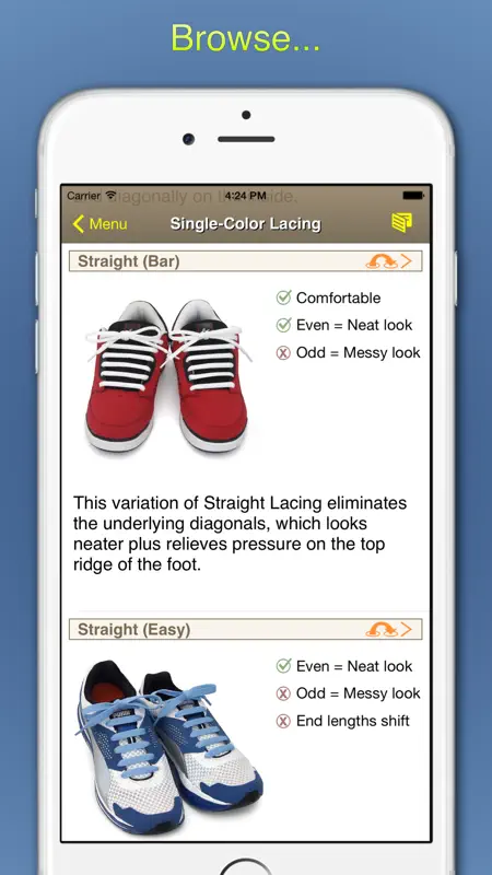 Ian's Laces - How to tie and lace shoes screenshot 2 of 5