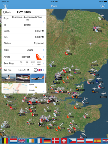 Screenshot #2 for Bristol Airport - iPlane Flight Information