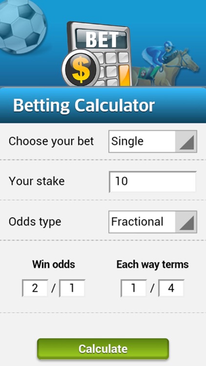 Bet Calculator for William Hill