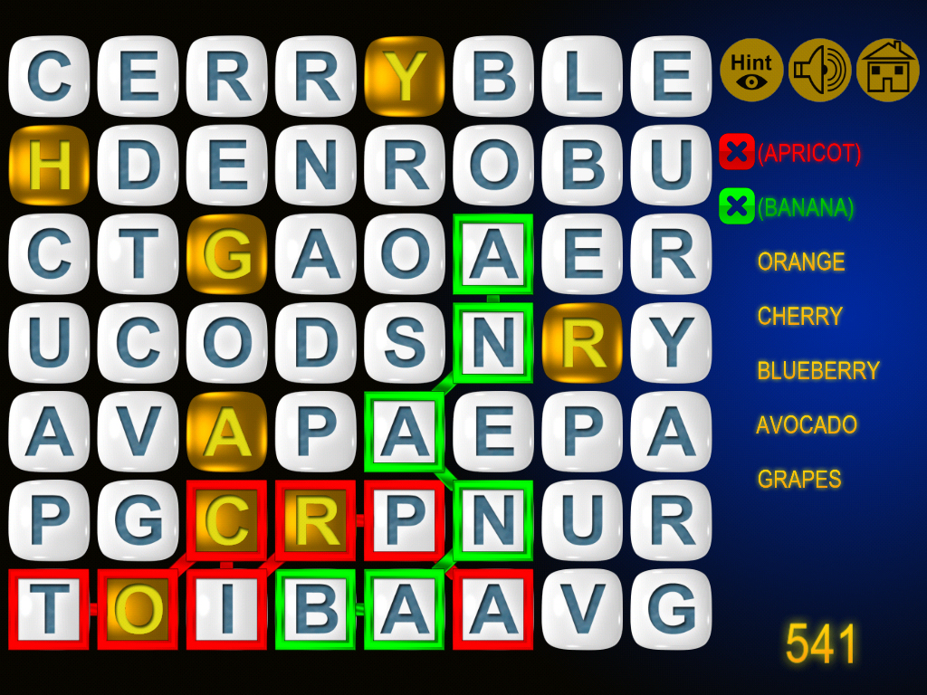 Word Search Puzzle Gold - Dash and Flow Through Letters or get Heads Up Mania screenshot 4