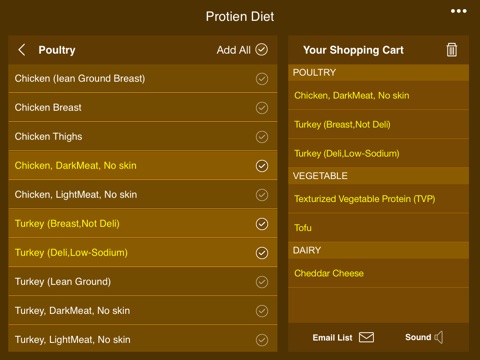 Protein Diet Grocery List HD: A Perfect High Protein Diet Foods Shopping List screenshot 3