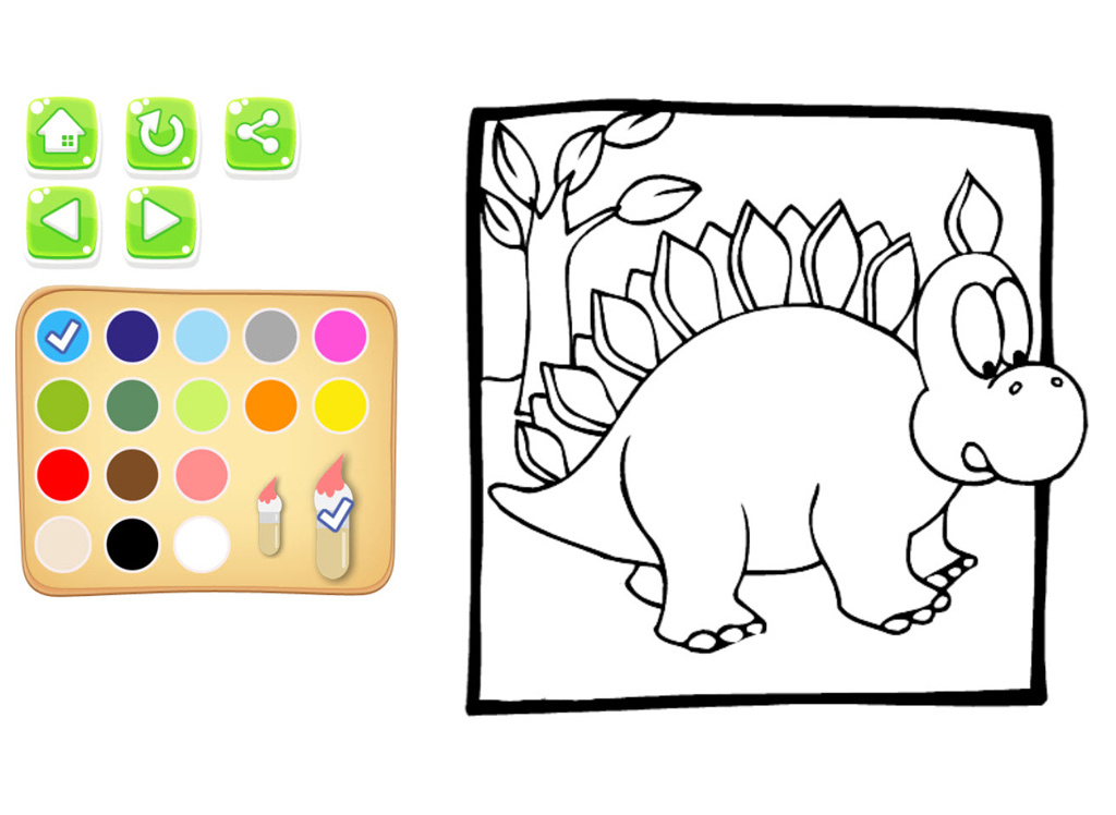My Dino Coloring Book For Kids And Toddler Game
