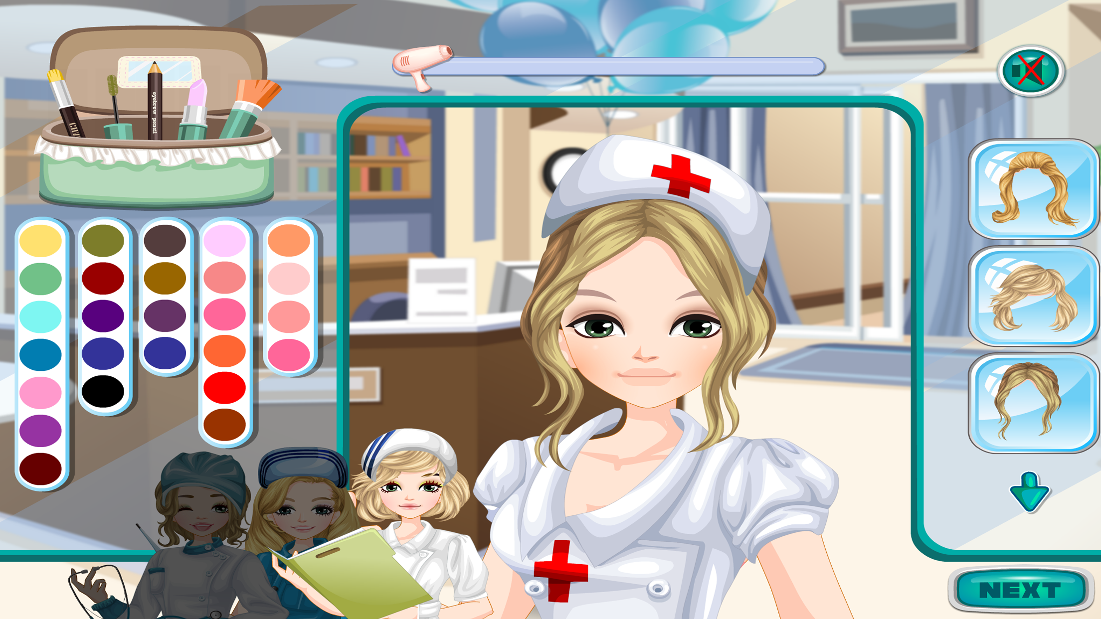 Hospital Nurses  - Hospital game for kids who like to dress up doctors and nurses screenshot 4