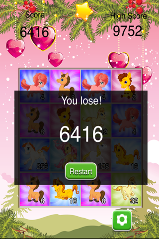 2048 Magic Pony Puzzle Match Game - Super Fun & Addictive Free App screenshot 4