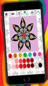 Mandalas coloring pages – Secret Garden colorfy game for adults screenshot #5 for iPhone