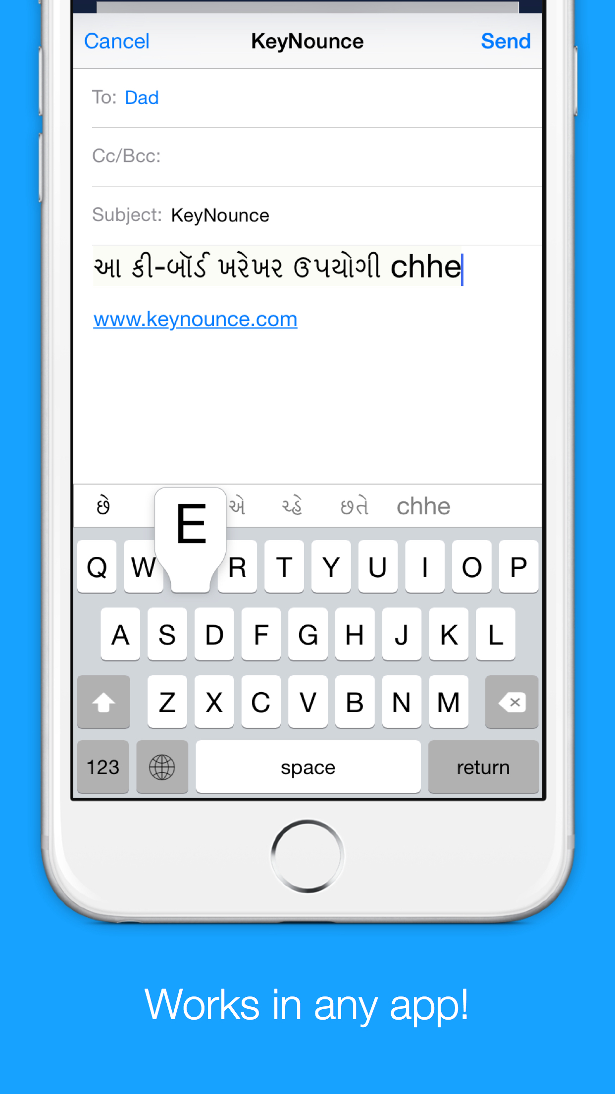 Gujarati Transliteration Keyboard by KeyNounce screenshot 3