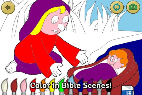 Moses and the Burning Bush: Bible Heroes -  Teach Your Kids with Stories, Songs, Puzzles and Coloring Games! screenshot 4